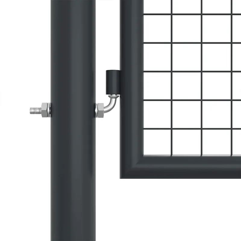 Tinkliniai sodo vartai, cinkuotas plienas, 400x125 cm, pilki