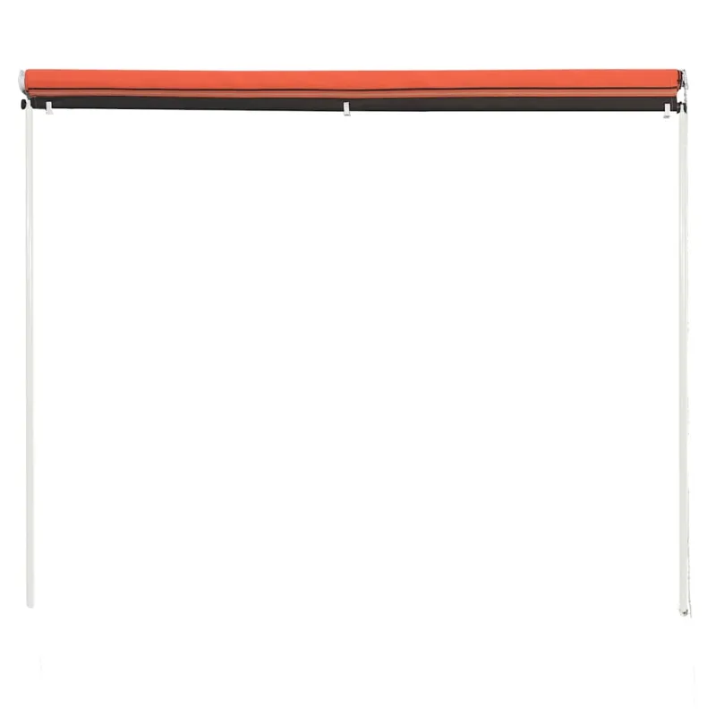Ištraukiama markizė, oranžinės ir rudos spalvos, 350x150cm