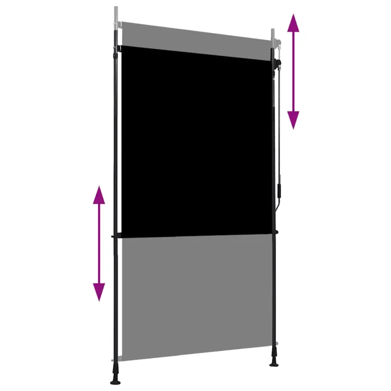Lauko roletas, antracito spalvos, 120x270cm