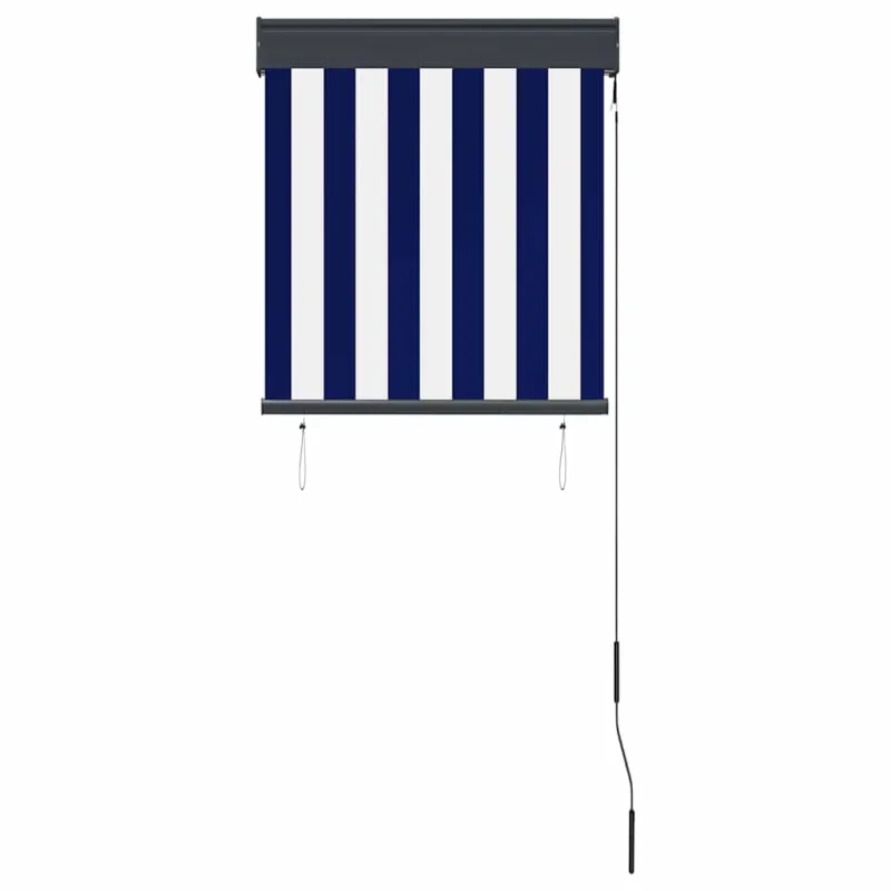 Lauko roletas, baltos ir mėlynos spalvų, 60x250cm