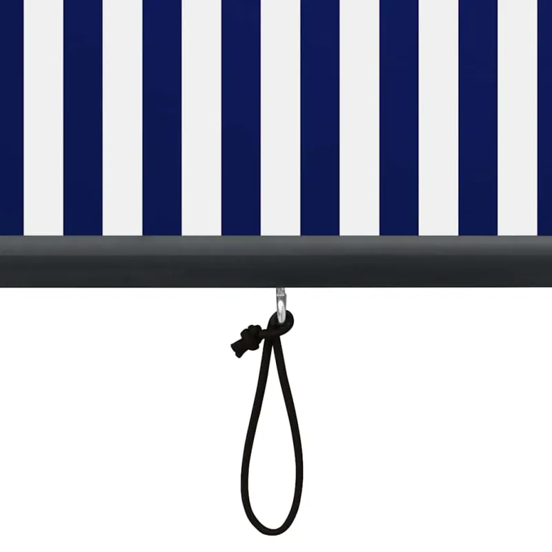 Lauko roletas, baltos ir mėlynos spalvų, 60x250cm