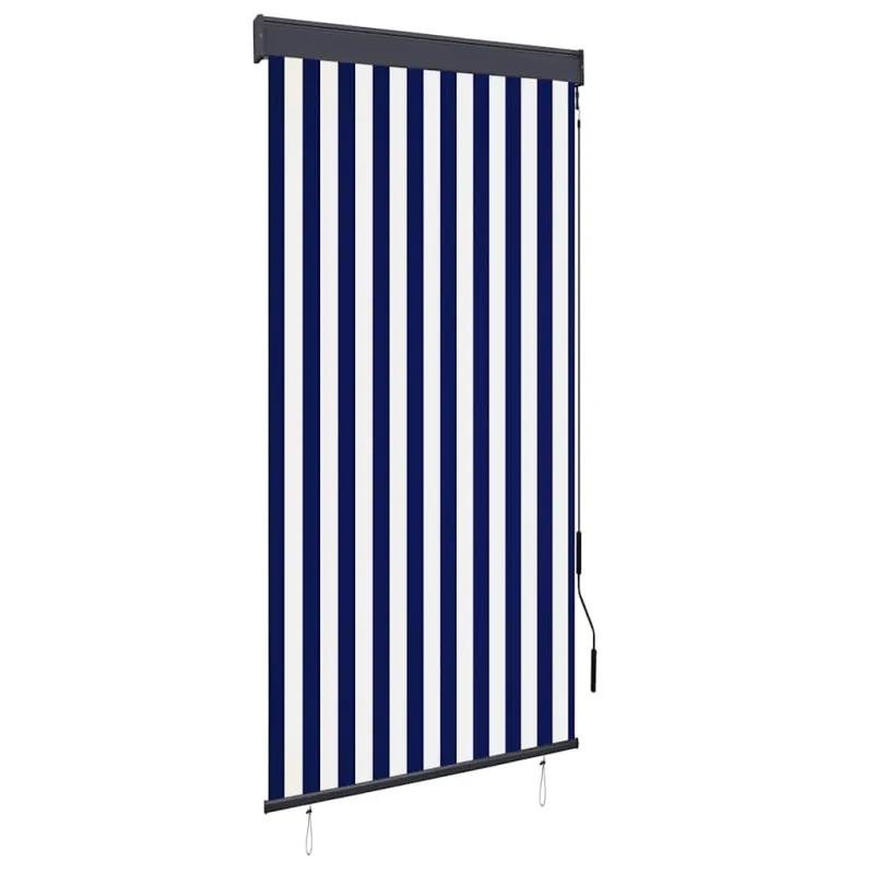 Lauko roletas, baltos ir mėlynos spalvų, 100x250cm