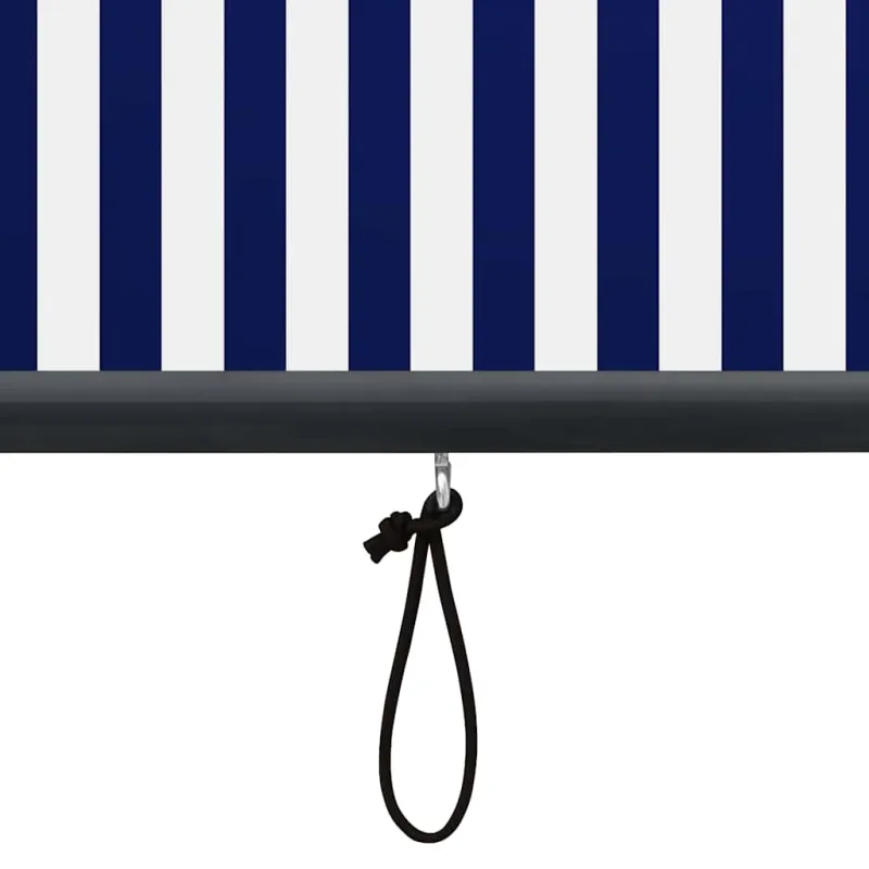 Lauko roletas, baltos ir mėlynos spalvų, 100x250cm