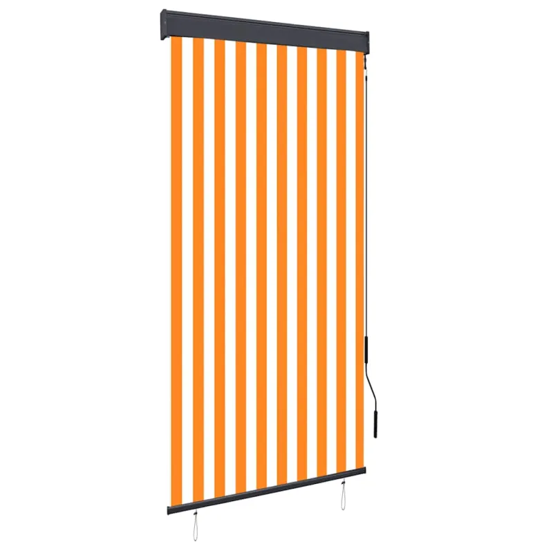 Lauko roletas, baltos ir oranžinės spalvų, 100x250cm