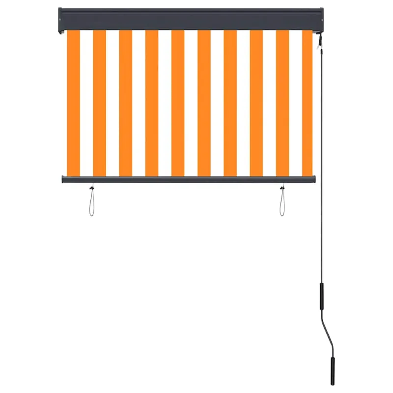 Lauko roletas, baltos ir oranžinės spalvų, 100x250cm
