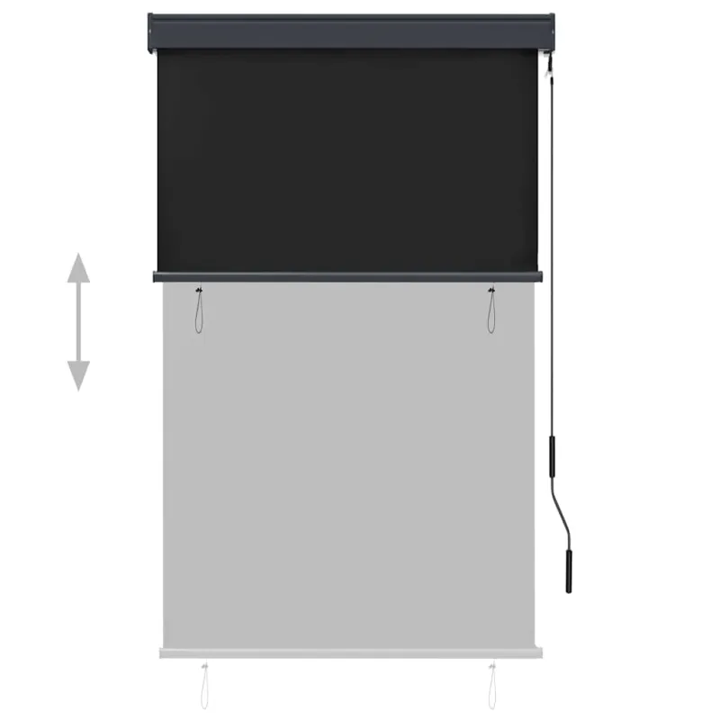 Lauko roletas, antracito spalvos, 100x250cm