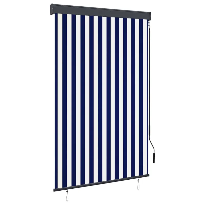 Lauko roletas, baltos ir mėlynos spalvų, 120x250cm