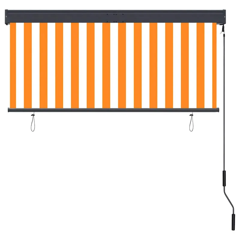 Lauko roletas, baltos ir oranžinės spalvų, 140x250cm
