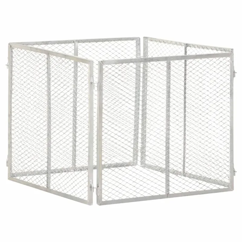 Sodo komposto dėžė, 85x85x70cm, galvanizuota geležis