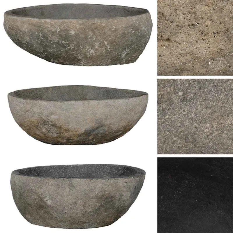 Praustuvas, (29-38)x(24-31)cm, upės akmuo, ovalo formos