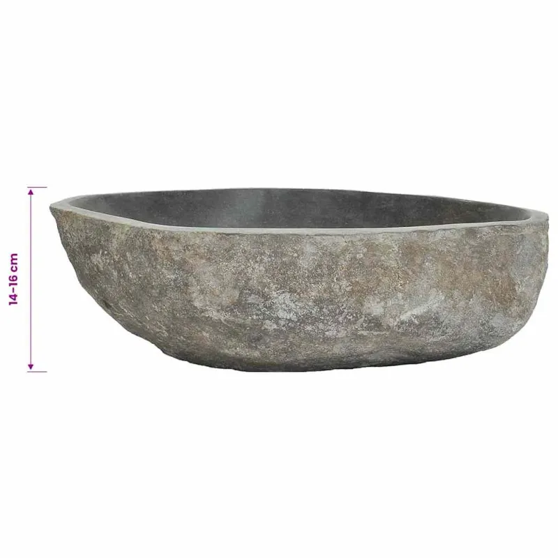 Praustuvas, (45-53)x(34-41)cm, upės akmuo, ovalo formos