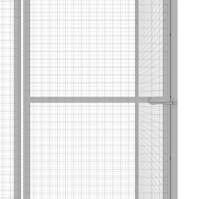 Narvas katėms, 6x1,5x1,5m, galvanizuotas plienas