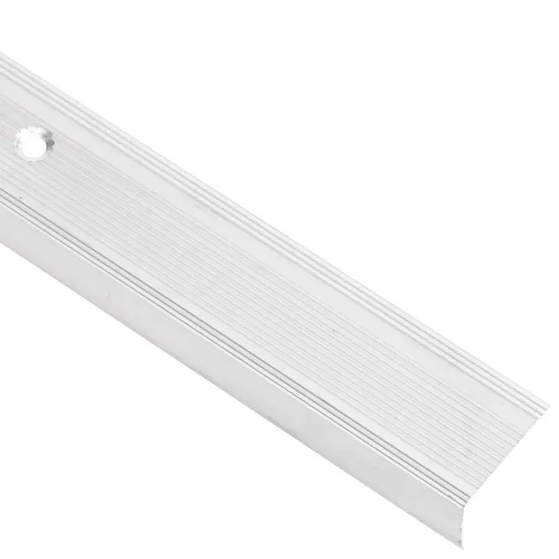 Profiliai laiptams, 15vnt., sidabro, 90 cm, aliuminis, L formos