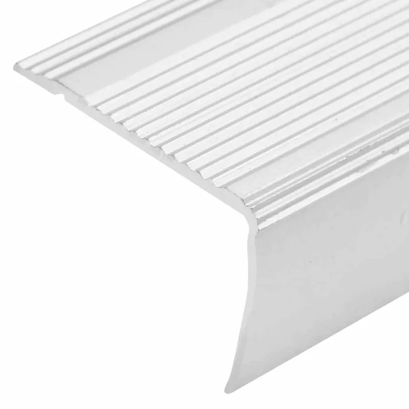 Profiliai laiptams, 5vnt., sidabro, 100 cm, aliuminis, L formos