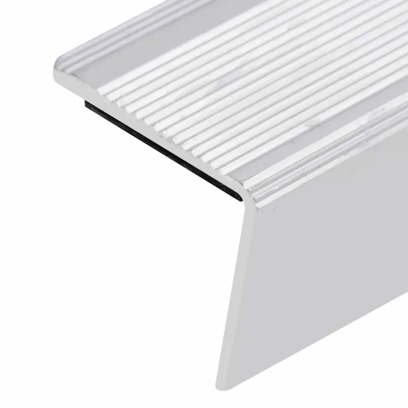 Profiliai laiptams, 5vnt., sidabro, 100 cm, aliuminis, L formos