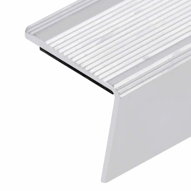Profiliai laiptams, 5vnt., sidabro, 100 cm, aliuminis, L formos