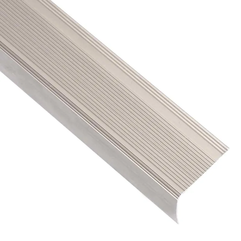Profiliai laiptams, 5vnt., šampano, 100 cm, aliuminis, L formos