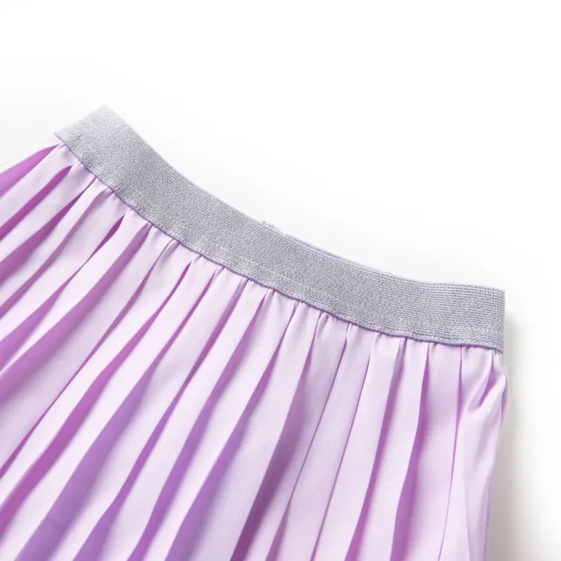 Vaikiškas klostuotas sijonas, alyvinės spalvos, 116 dydžio