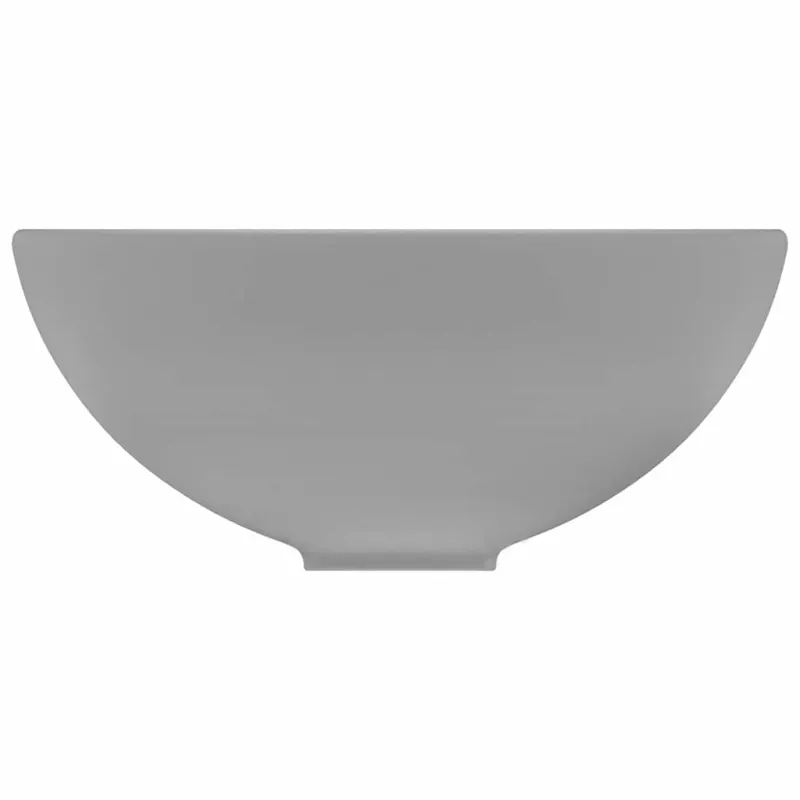 Prabangus praustuvas, matinis pilkas, 32,5x14cm, keramika