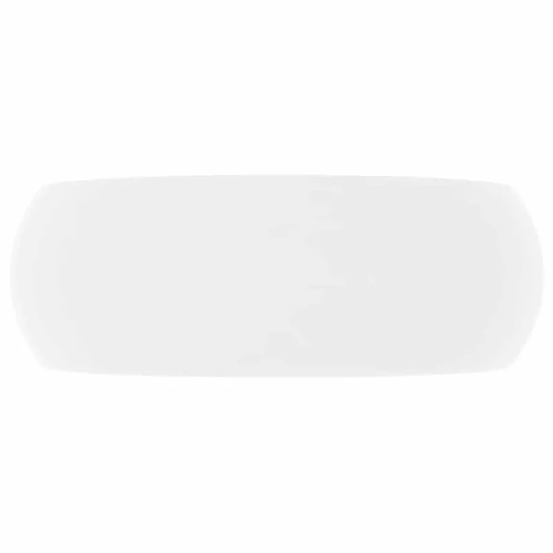 Prabangus praustuvas, matinis baltas, 40x15cm, keramika