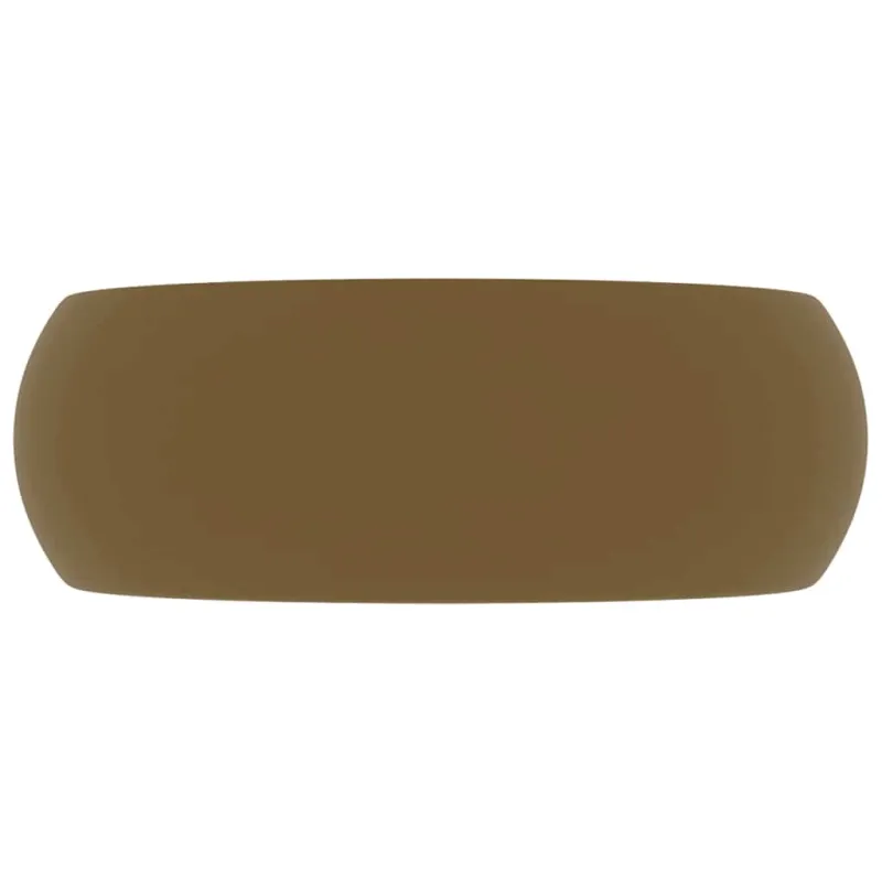 Prabangus praustuvas, matinis kreminis, 40x15cm, keramika