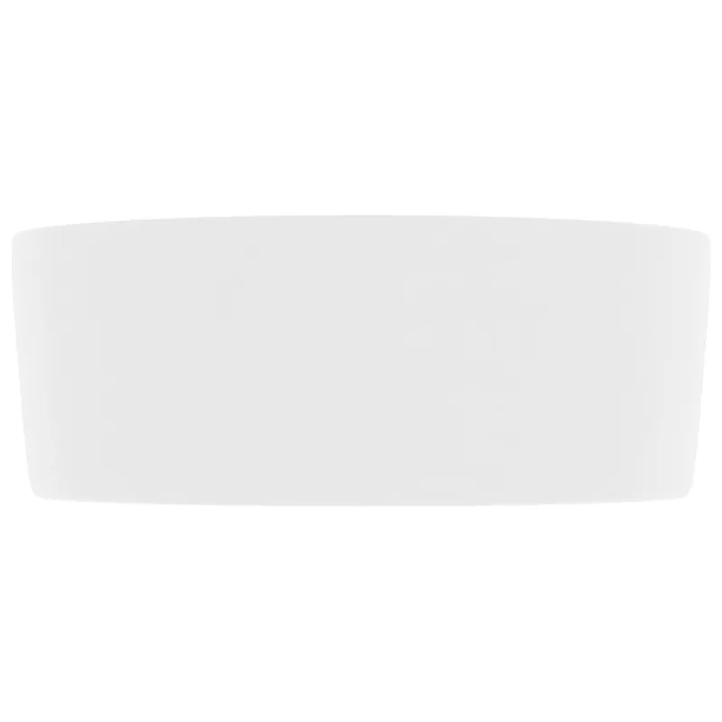 Prabangus praustuvas, matinis baltas, 40x15cm, keramika