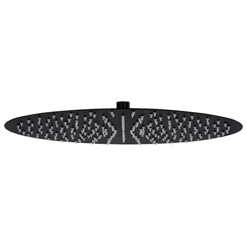 Lietaus dušo galvutė, juoda, 40cm, nerūdijantis plienas