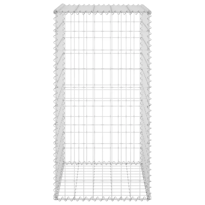 Gabiono siena su dangčiais, 60x50x100cm, galvanizuotas plienas