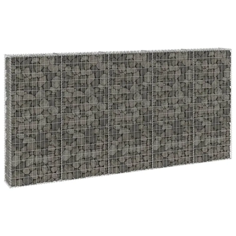Gabiono siena su dangčiais, 300x30x150cm, galvanizuotas plienas