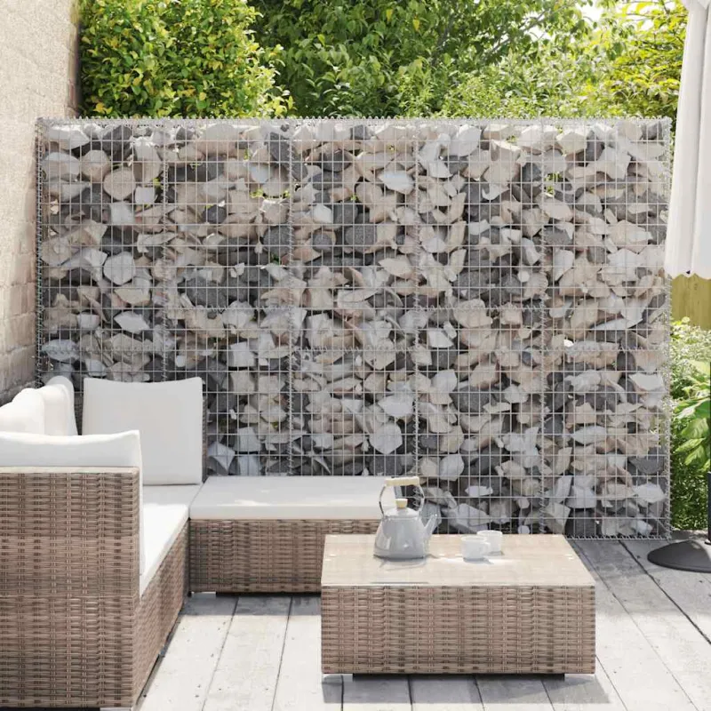 Gabiono siena su dangčiais, 300x30x200cm, galvanizuotas plienas