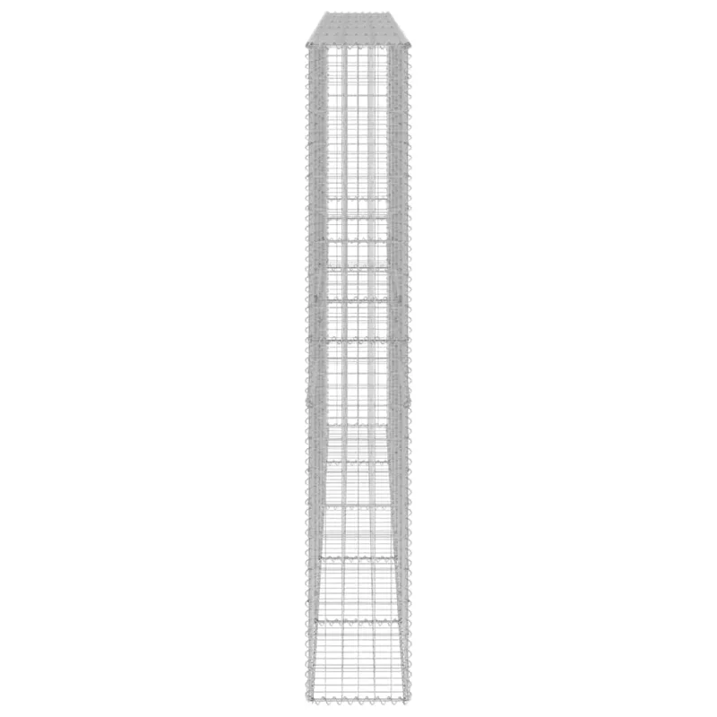 Gabiono siena su dangčiais, 300x30x200cm, galvanizuotas plienas