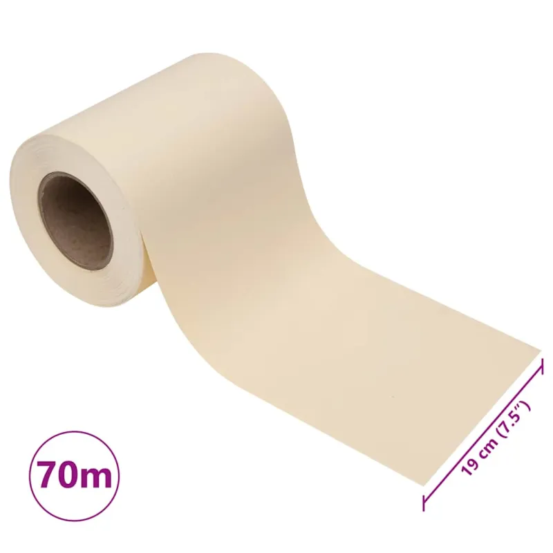 Privatumo suteikianti sodo pertvara, kreminė, 70x0,19m, PVC