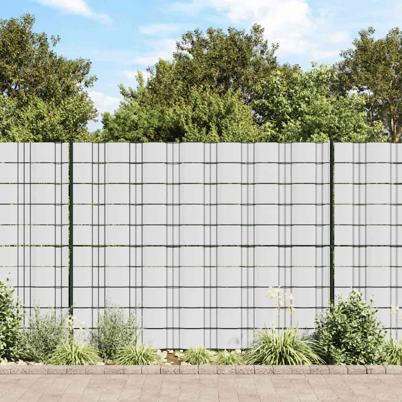 Privatumo suteikiančios pertvaros, 4vnt., baltos, 35x0,19m, PVC