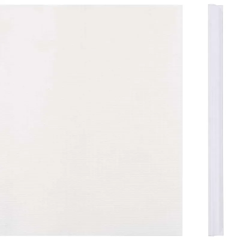 Privatumo suteikiančios pertvaros, 4vnt., baltos, 35x0,19m, PVC