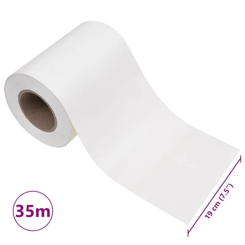Privatumo suteikiančios pertvaros, 4vnt., baltos, 35x0,19m, PVC