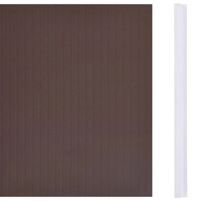 Privatumo suteikianti sodo pertvara, ruda, 35x0,19m, PVC