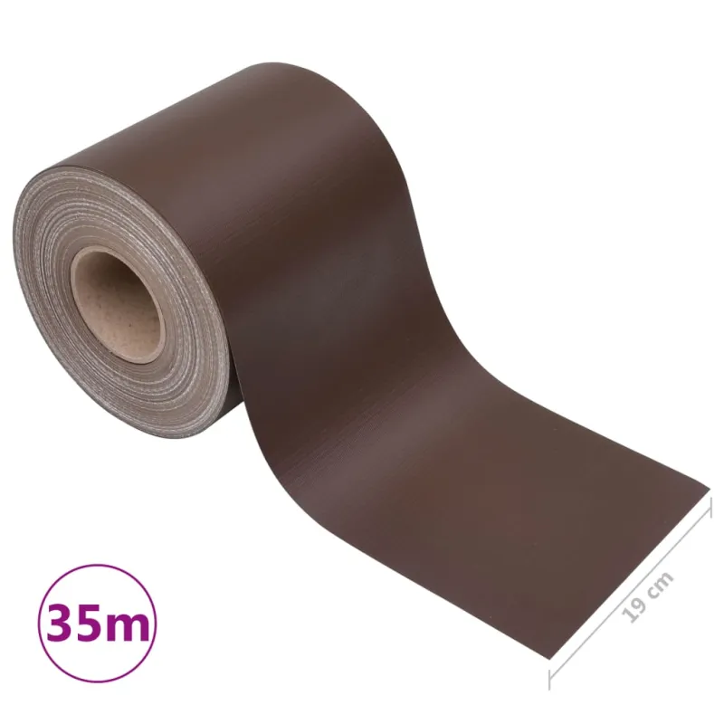 Privatumo suteikianti sodo pertvara, ruda, 35x0,19m, PVC