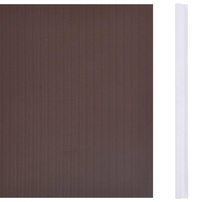 Privatumo suteikianti sodo pertvara, ruda, 70x0,19m, PVC