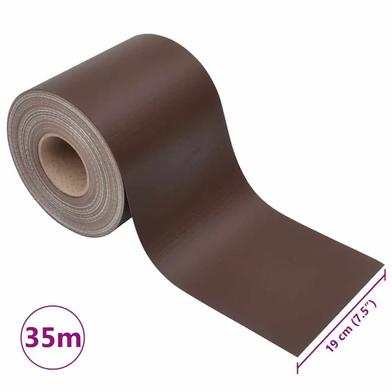 Privatumo suteikiančios pertvaros, 4vnt., rudos, 35x0,19m, PVC