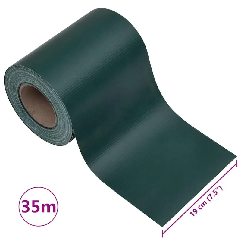 Privatumo suteikiančios pertvaros, 4vnt., žalios, 35x0,19m, PVC