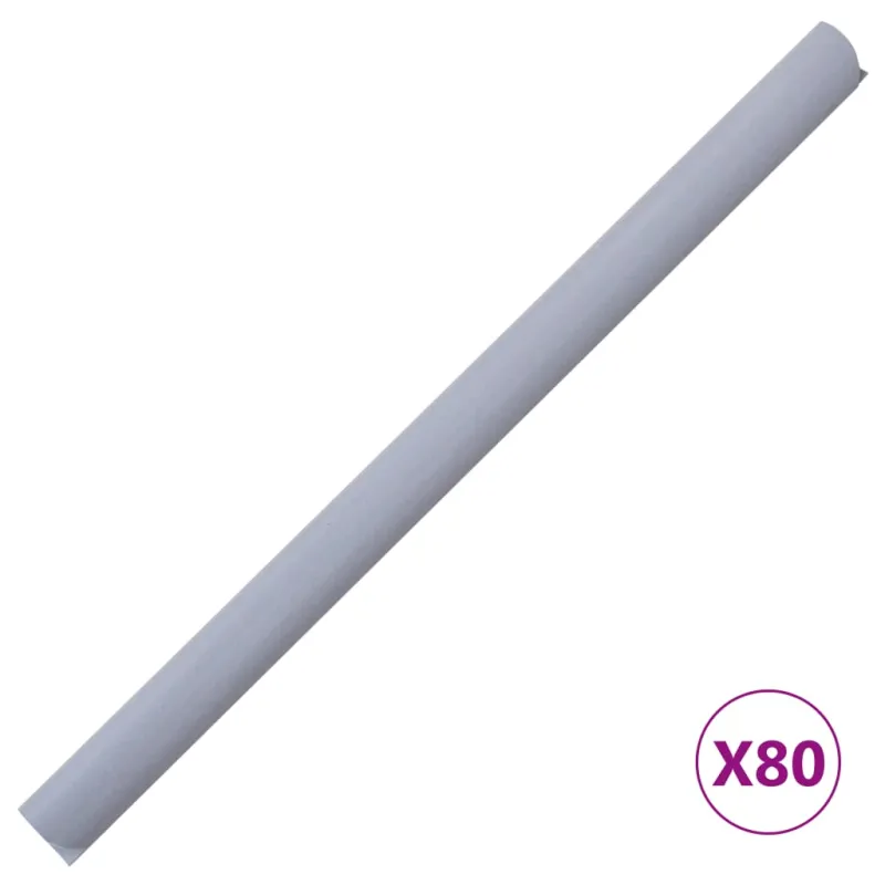 Privatumo suteikiančios pertvaros, 4vnt., pilkos, 35x0,19m, PVC