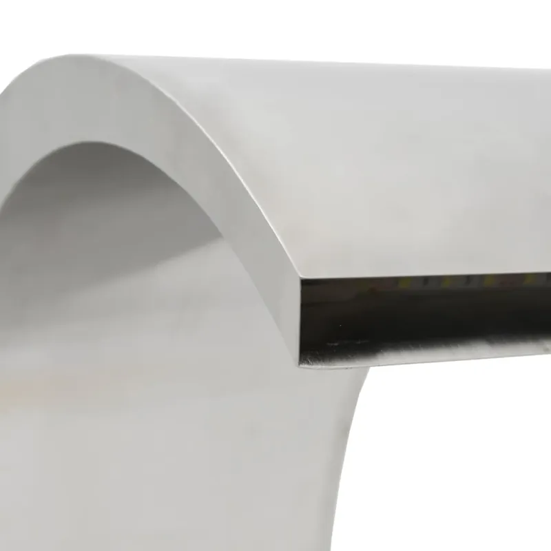 Baseino fontanas su LED, 22x60x70cm, nerūdijantis plienas 304