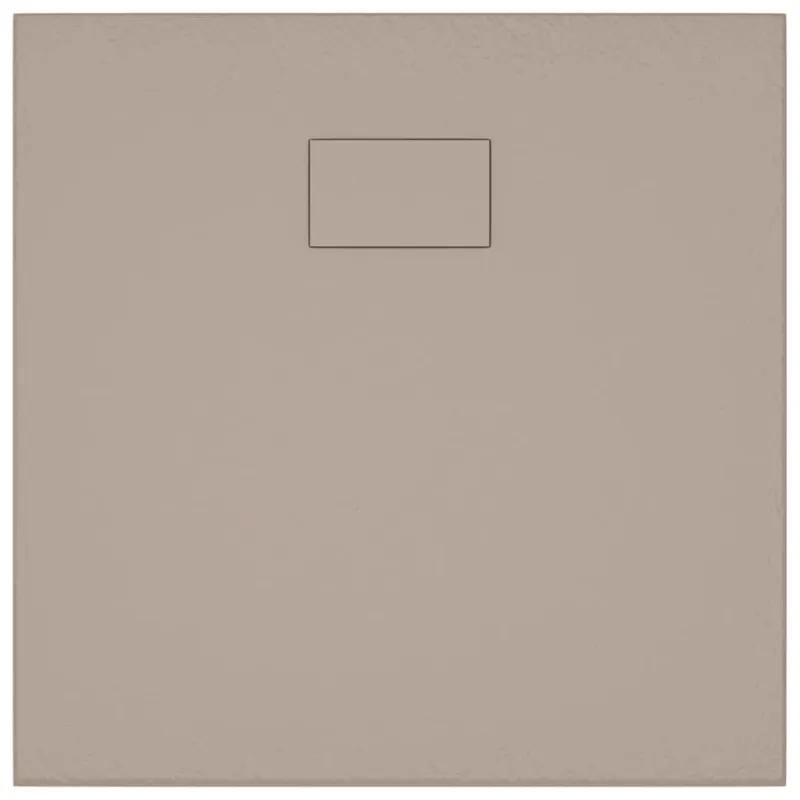 Dušo padėklas, rudos spalvos, 80x80 cm, lieto lakšto junginys
