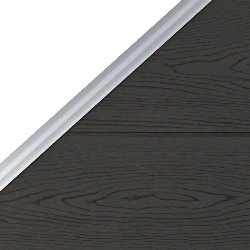 Tvoros segmentas, juodos spalvos, 95x(105-180)cm, WPC