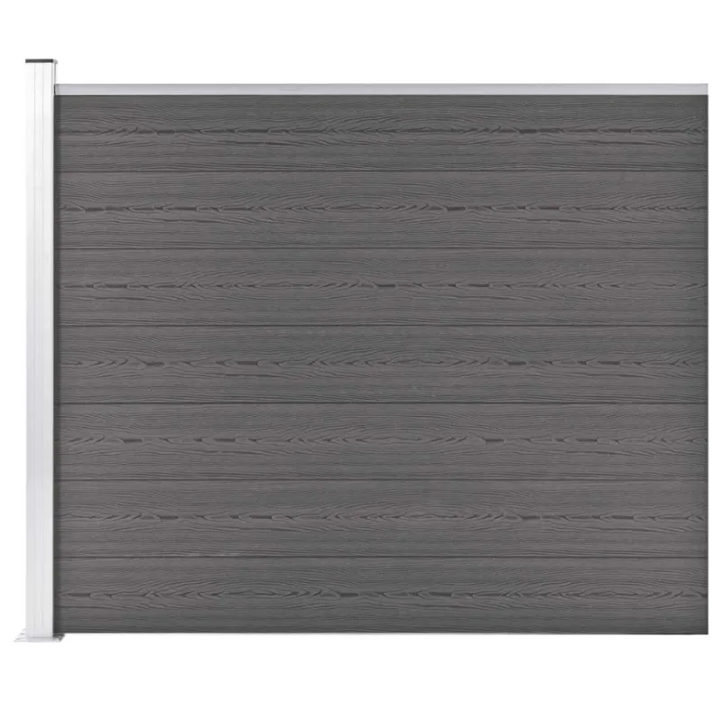 Tvoros segmentas, pilkos spalvos, 175x146cm, WPC