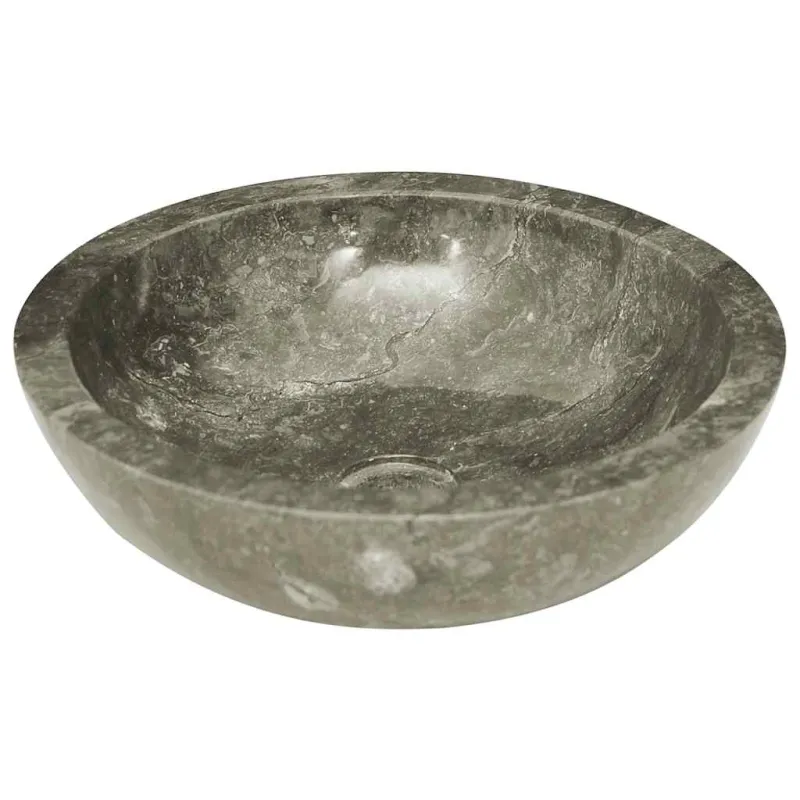 Praustuvas, pilkos spalvos, skersmuo 40x12cm, marmuras