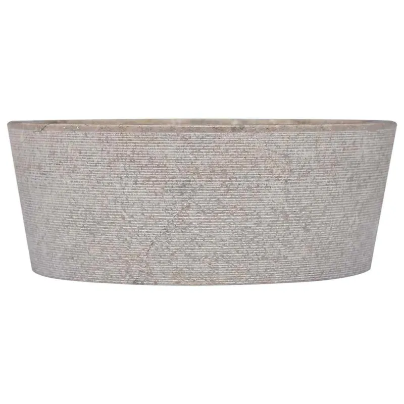 Praustuvas, pilkos spalvos, skersmuo 40x15cm, marmuras