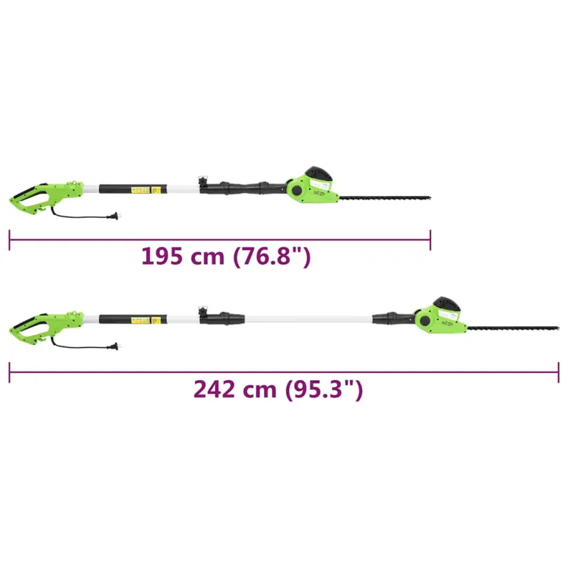 2-1 Teleskopinis stiebinis pjūklas/žoliapjovė, 25/41cm