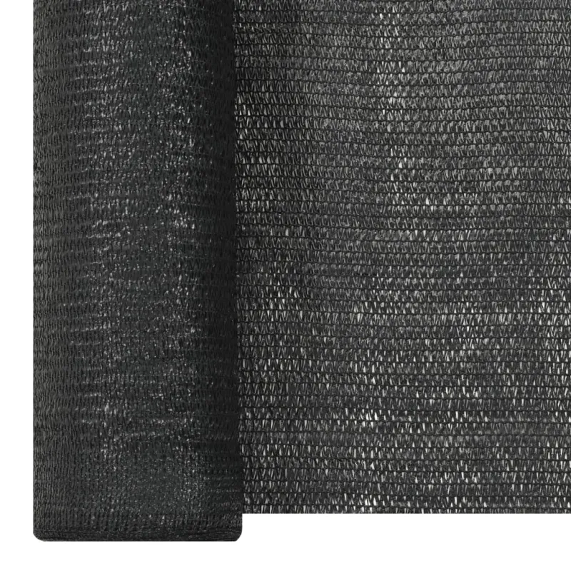 Privatumo suteikiantis tinklelis, juodas, 2x25m, HDPE, 150g/m²