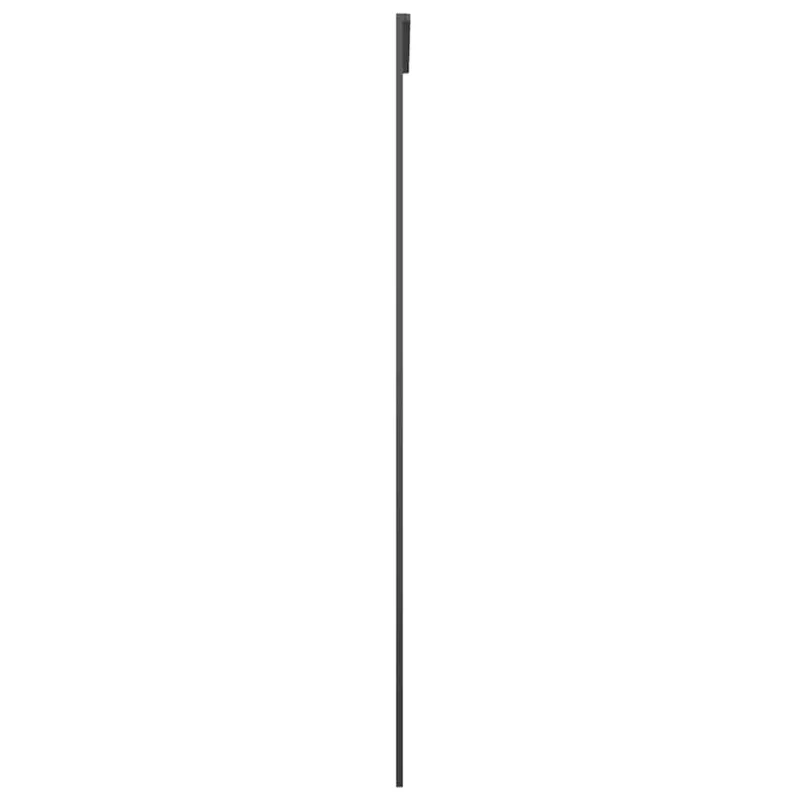 Stumdomos durys, juodos, 76x205cm, aliuminis ir ESG stiklas